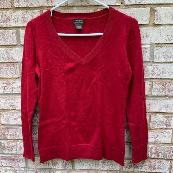 Eddie Bauer Sweaters - Eddie Bauer V-Neck Cashmere Blend Sweater Top